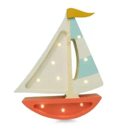 Janie and Jack Lighting-Mini Sailboat Lamp harbor clay