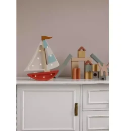 Janie and Jack Lighting-Mini Sailboat Lamp harbor clay