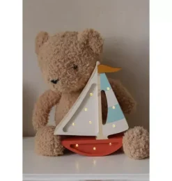 Janie and Jack Lighting-Mini Sailboat Lamp harbor clay