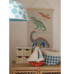 Janie and Jack Lighting-Mini Sailboat Lamp harbor clay