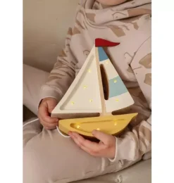 Janie and Jack Lighting-Mini Sailboat Lamp mustard