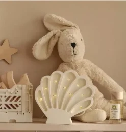 Janie and Jack Lighting-Mini Seashell Lamp white pearl