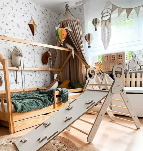 Janie and Jack Wallpaper-Minimini Leaves Wallpaper multi
