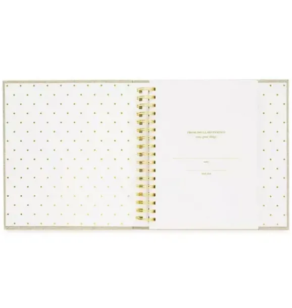 Janie and Jack Desk Accessories-Mist Green Baby Book multi