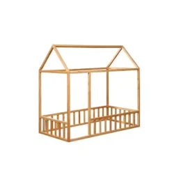 Janie and Jack Toddler Furniture|Bedroom Furniture-Montessori House Bed with Rails / Size Crib wood