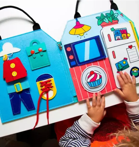 Janie and Jack Development Toys-Montessori Playkit blue