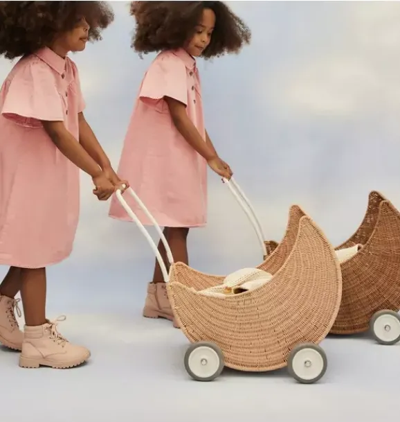 Janie and Jack Dolls-Moon Strolley - seashell pink