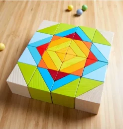 Janie and Jack Development Toys-Mosaic 3D Wooden Arranging Game multi-color