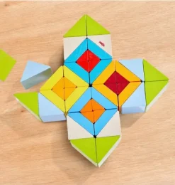 Janie and Jack Development Toys-Mosaic 3D Wooden Arranging Game multi-color