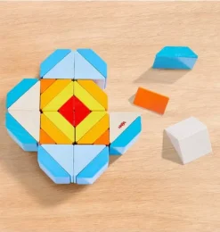 Janie and Jack Development Toys-Mosaic 3D Wooden Arranging Game multi-color