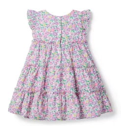 Janie and Jack Dresses-Mrs. Stoneley Dress Made With Liberty Fabric purple mrs. stoneley floral