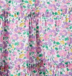 Janie and Jack Dresses-Mrs. Stoneley Dress Made With Liberty Fabric purple mrs. stoneley floral