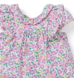 Janie and Jack Online Exclusives|Sets-Mrs. Stoneley Matching Baby Set Made With Liberty Fabric purple mrs. stoneley floral