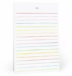 Janie and Jack Stationery--Stripe Notepad multi
