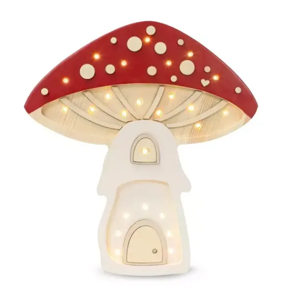 Janie and Jack Lighting-Mushroom House Lamp fairies toadstool