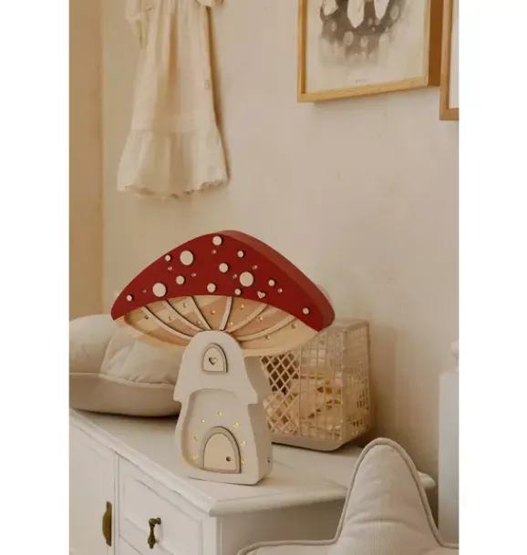 Janie and Jack Lighting-Mushroom House Lamp fairies toadstool
