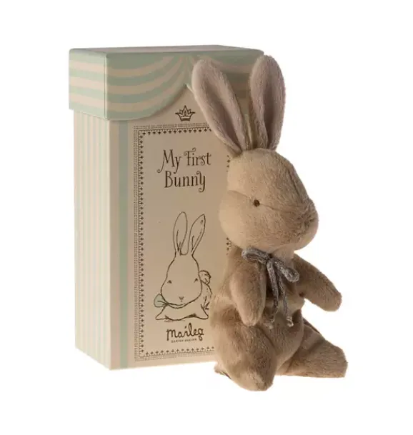 Janie and Jack Stuffed Animals-My first bunny - brown