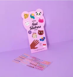 Janie and Jack Kids Accessories-Nail Stickers Friends purple