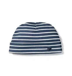Janie and Jack Baby Accessories|Family Matching Pajamas-Pima Cotton Hat navy stripe