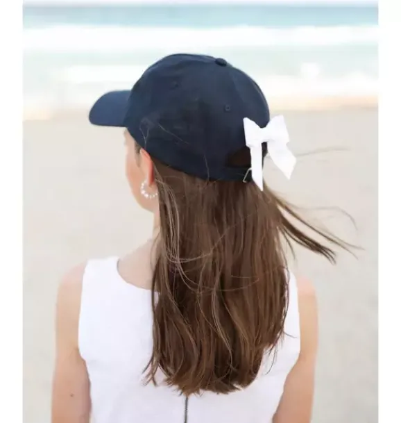 Janie and Jack Kids Accessories-USA Bow Baseball Hat navy