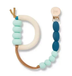 Janie and Jack Teethers And Bottles-Ocean Arch Teether + Clip Set aqua