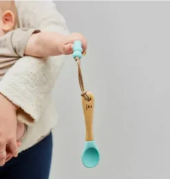 Janie and Jack Teethers And Bottles-Ocean Feeding Set + Clip green