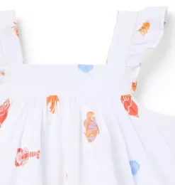 Janie and Jack Matching Sets|Sleeveless Tops-Ocean Icon Flutter Sleeve Top white ocean icon