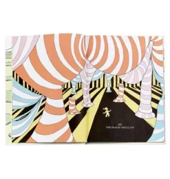 Janie and Jack Books-OH THE PLACES YOU'LL GO LEATHER EDITION white