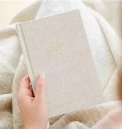 Janie and Jack Desk Accessories-One Memory at a Time Journal - flax