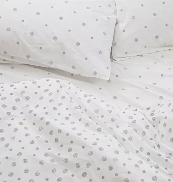 Janie and Jack Sheets-Organic Duvet Cover chamomile bloom