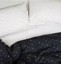 Janie and Jack Sheets-Organic Duvet Cover cosmic triangles