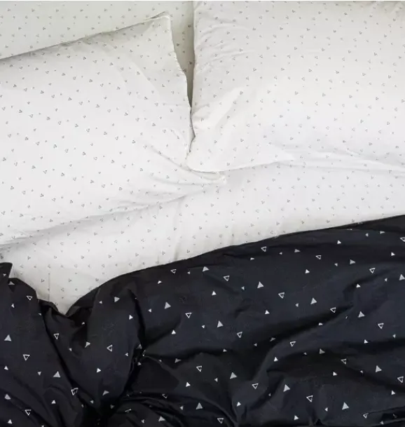 Janie and Jack Sheets-Organic Duvet Cover cosmic triangles