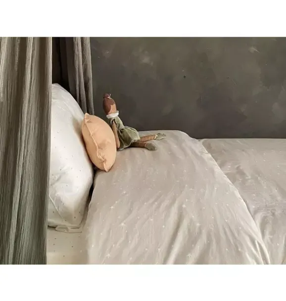 Janie and Jack Sheets-Organic Duvet Cover stars luminary