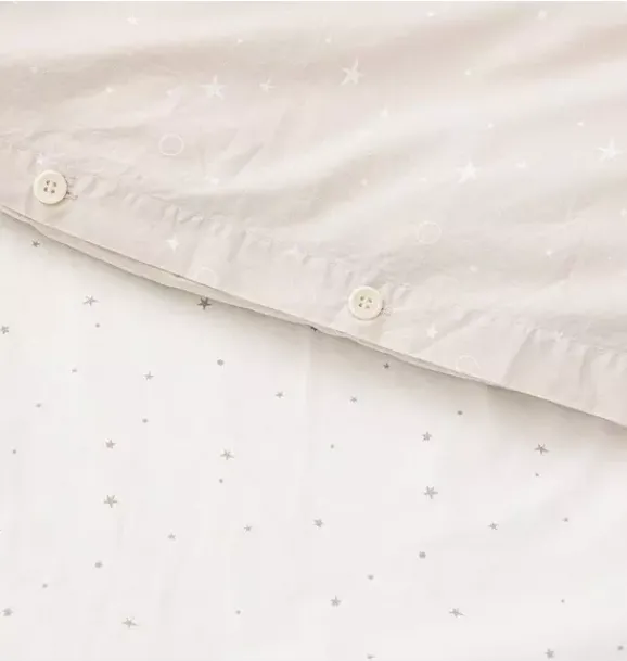 Janie and Jack Sheets-Organic Duvet Cover stars luminary