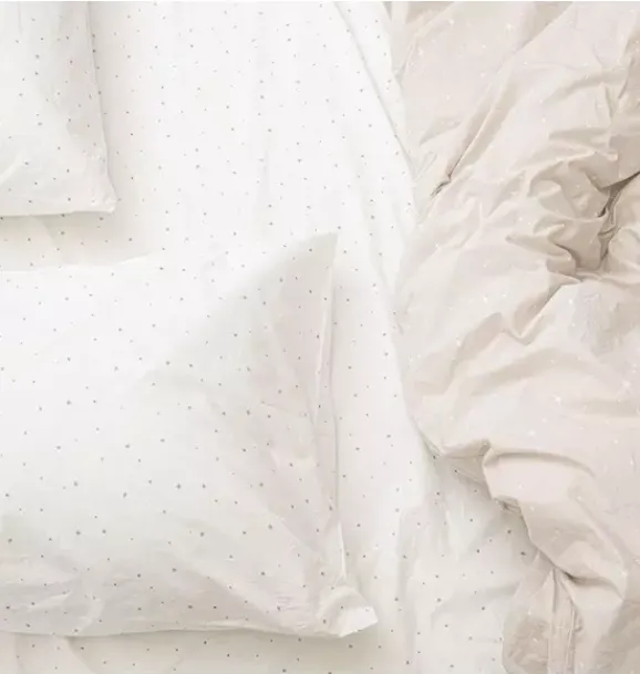 Janie and Jack Sheets-Organic Pillowcase stars luminary