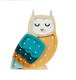 Janie and Jack Lighting-Owl Lamp mustard