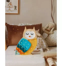 Janie and Jack Lighting-Owl Lamp mustard