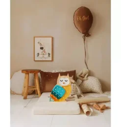 Janie and Jack Lighting-Owl Lamp mustard