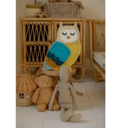 Janie and Jack Lighting-Owl Lamp mustard