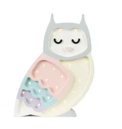 Janie and Jack Lighting-Owl Lamp pastel