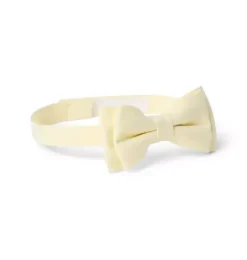 Janie and Jack Ties|Suiting-Oxford Bowtie buttermilk