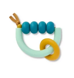 Janie and Jack Teethers And Bottles-Pacific Arch Ring Teether green