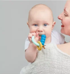 Janie and Jack Teethers And Bottles-Pacific Arch Ring Teether green