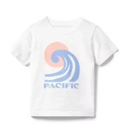 Janie and Jack Tees-Pacific Tee white