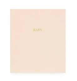 Janie and Jack Desk Accessories-Pale Pink Baby Book multi
