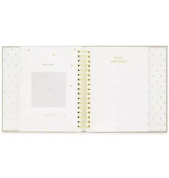 Janie and Jack Desk Accessories-Pale Pink Baby Book multi