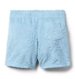 Janie and Jack Shorts|Matching Sets-Palm Terry Short aquamarine
