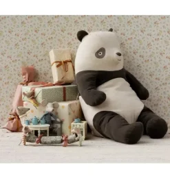 Janie and Jack Stuffed Animals-Panda, Large black and white