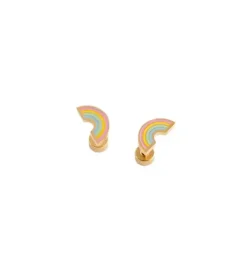 Janie and Jack Kids Accessories|Jewelry-Pastel Rainbow Stud Earrings multi