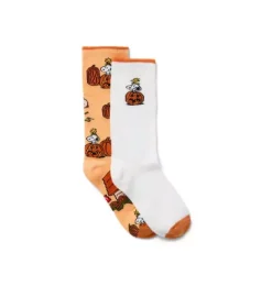 Janie and Jack Socks & Tights-Peanuts Sock 2-Pack orange peanuts